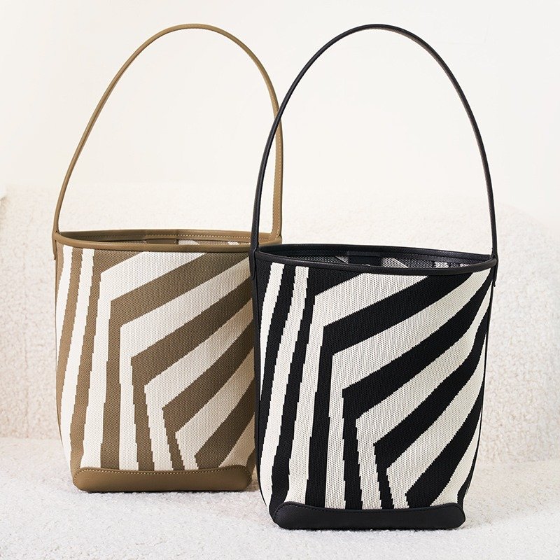 Geometric Bucket Bag